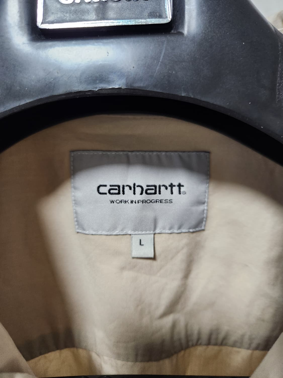 칼하트 베이지 반팔 워크셔츠 L(105) 상품이미지5