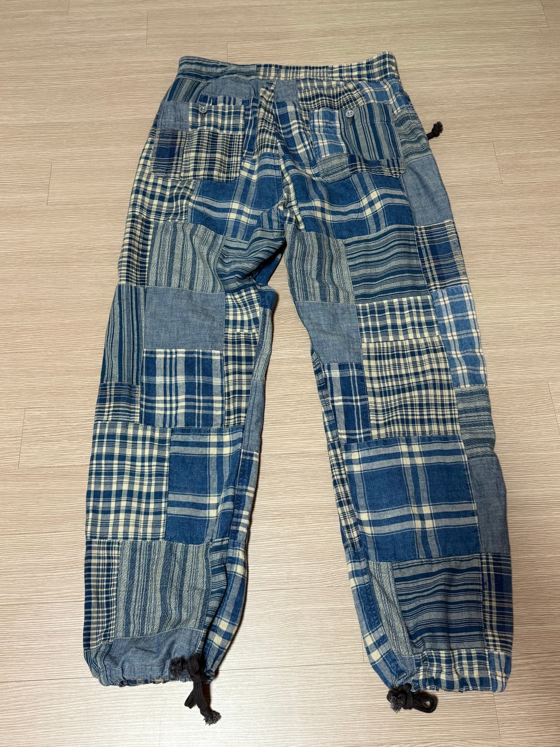 RRL 더블알엘 인디고 패치워크 드로스트링 팬츠 31 상품이미지4