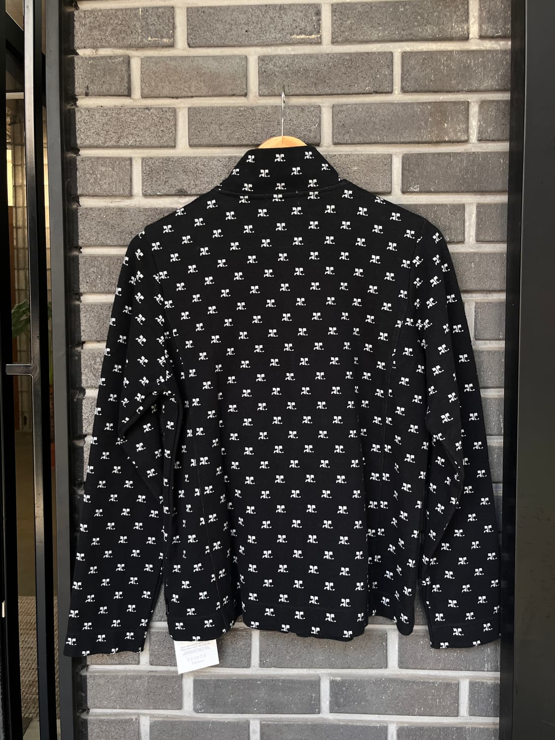 00s COURREGES 꾸레쥬 로고 패턴 집업 상품이미지7