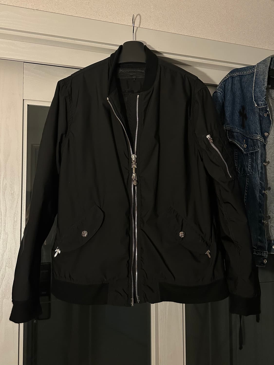 크롬하츠 캐시미어 봄버 트러커 자켓 상품이미지1