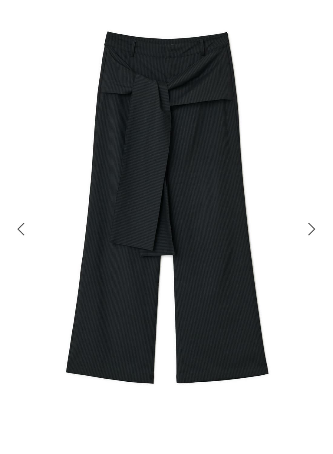 썬번프로젝트 팬츠 stripe tie pants black 상품이미지1