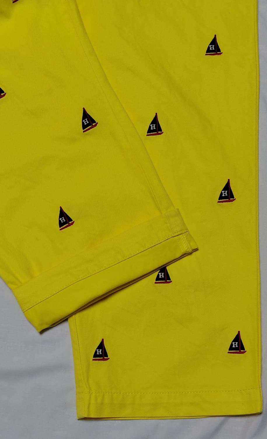 타미힐피거 요트 자수 크롭 팬츠 (옐로우/M) 상품이미지3