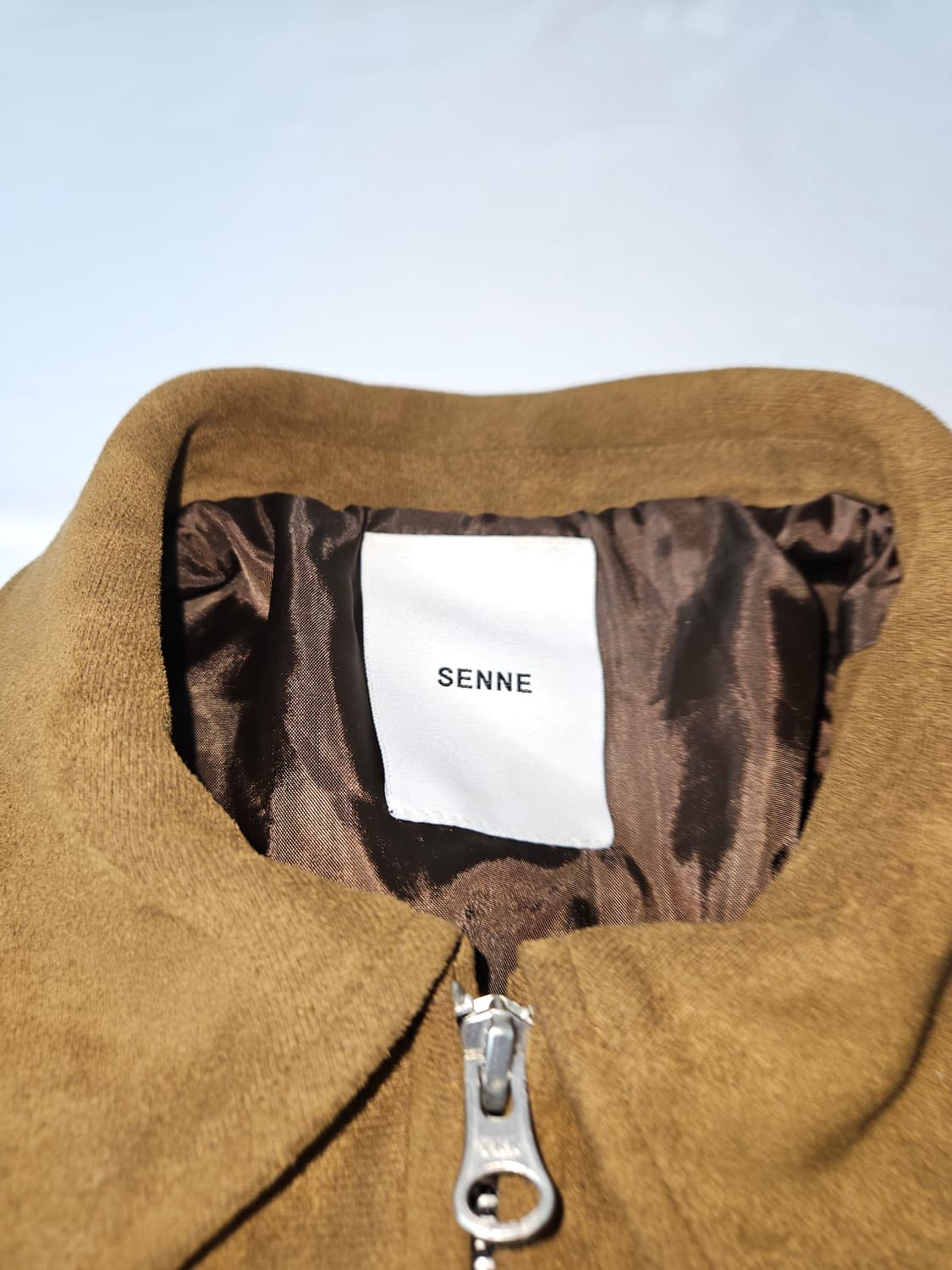 senne 카밀드 스웨이드 브라운 블루종 자켓 상품이미지2