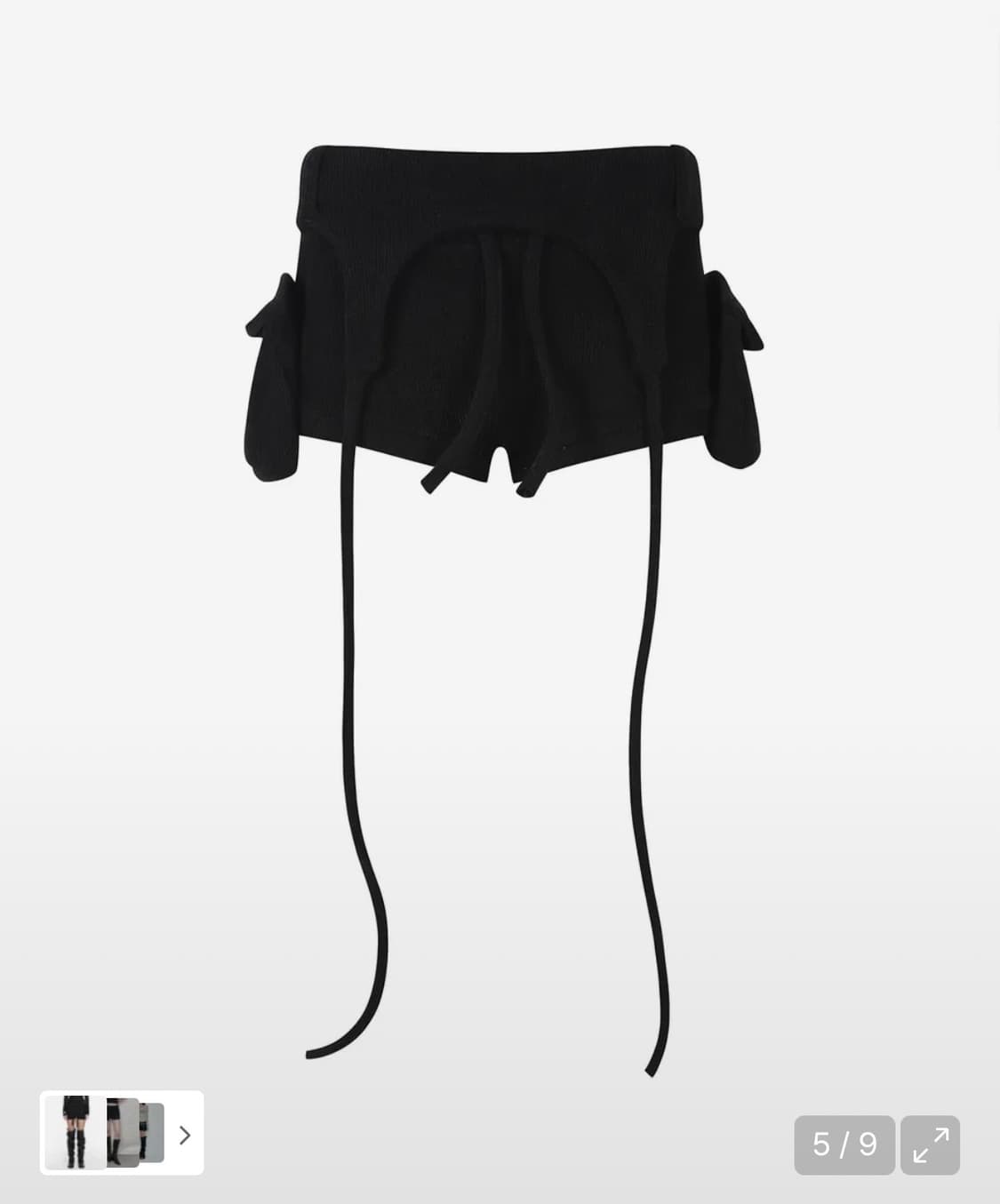 [새상품] 길라아카이브 로고 숏팬츠 블랙 상품이미지2