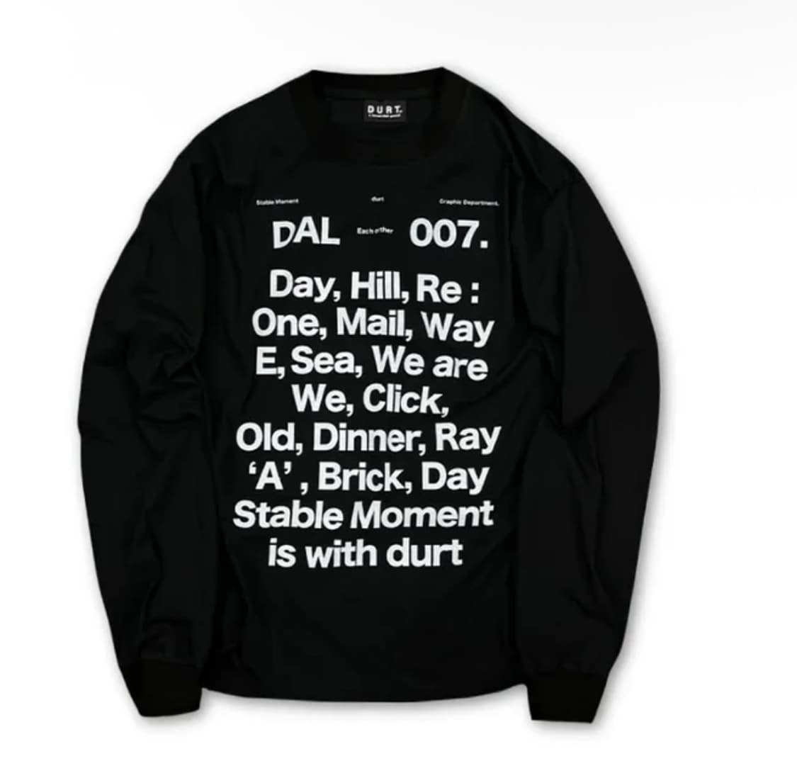 더트 OUR DAILY LONG SLEEVE TEE / L 상품이미지1