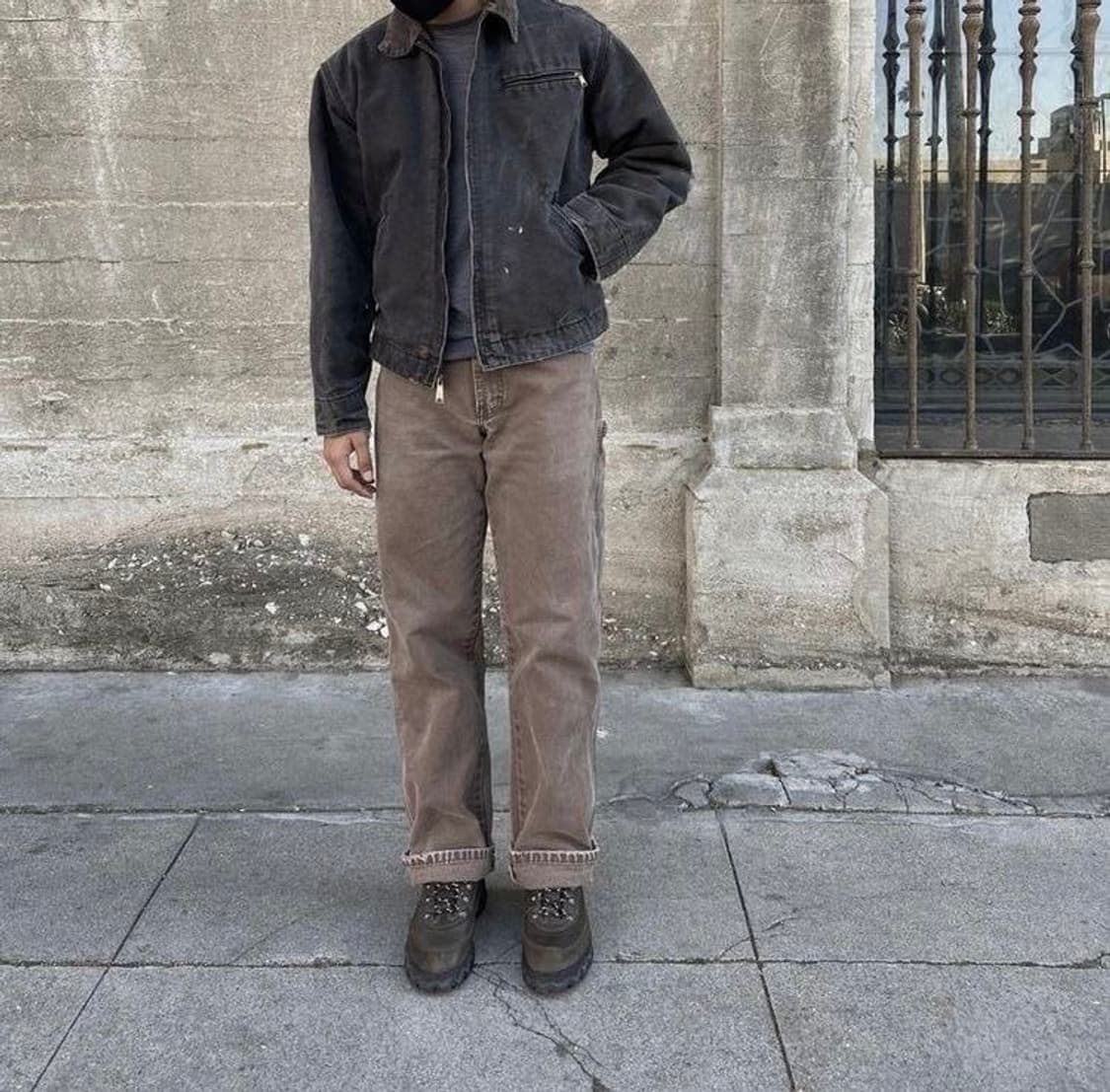 [36] 칼하트 카펜터 팬츠 싱글니 그레이쉬 브라운 상품이미지9