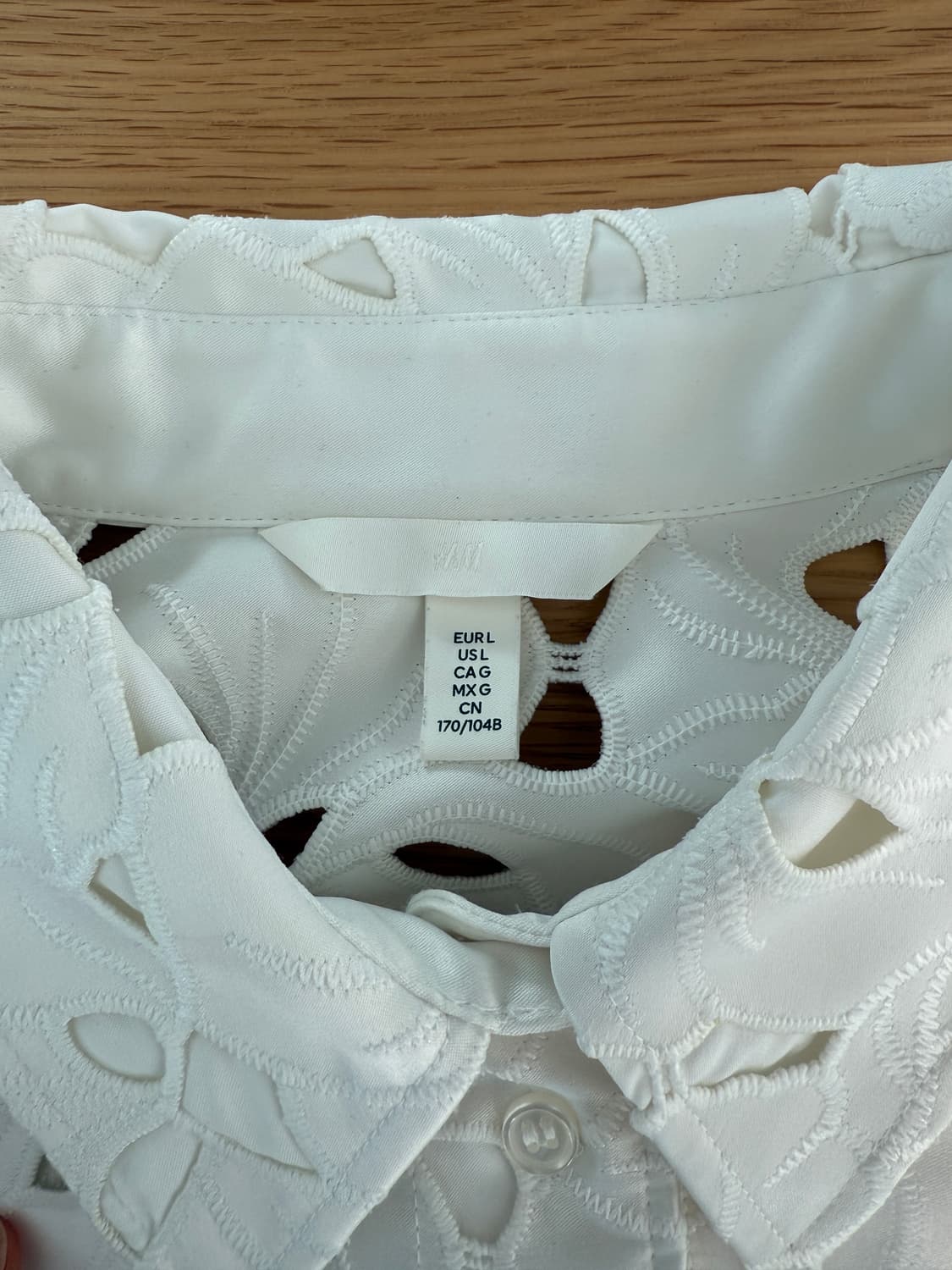 H&M 시스루 패턴 셔츠 상품이미지6