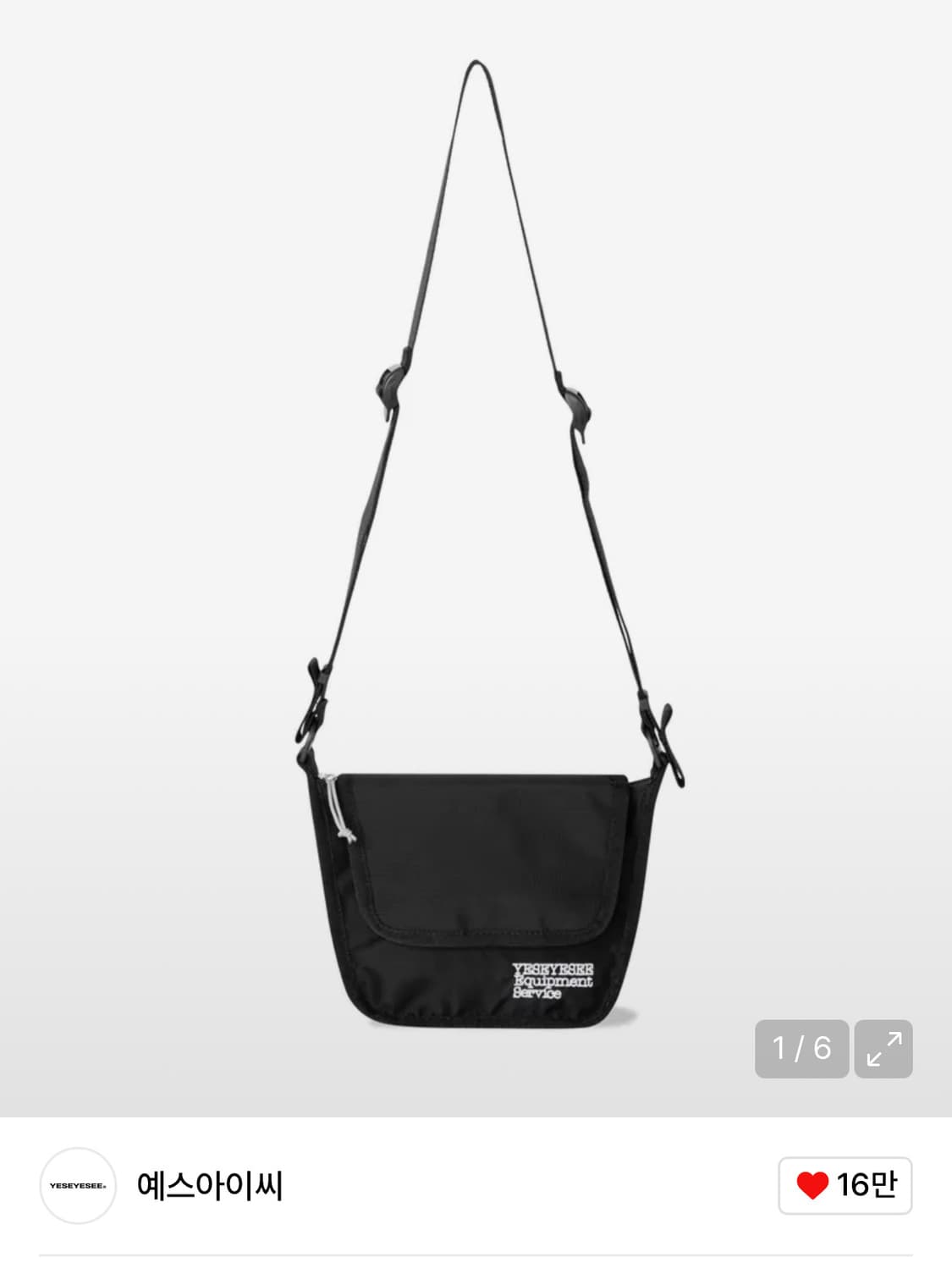 Y.E.S Ridge Sacoche Black 상품이미지1