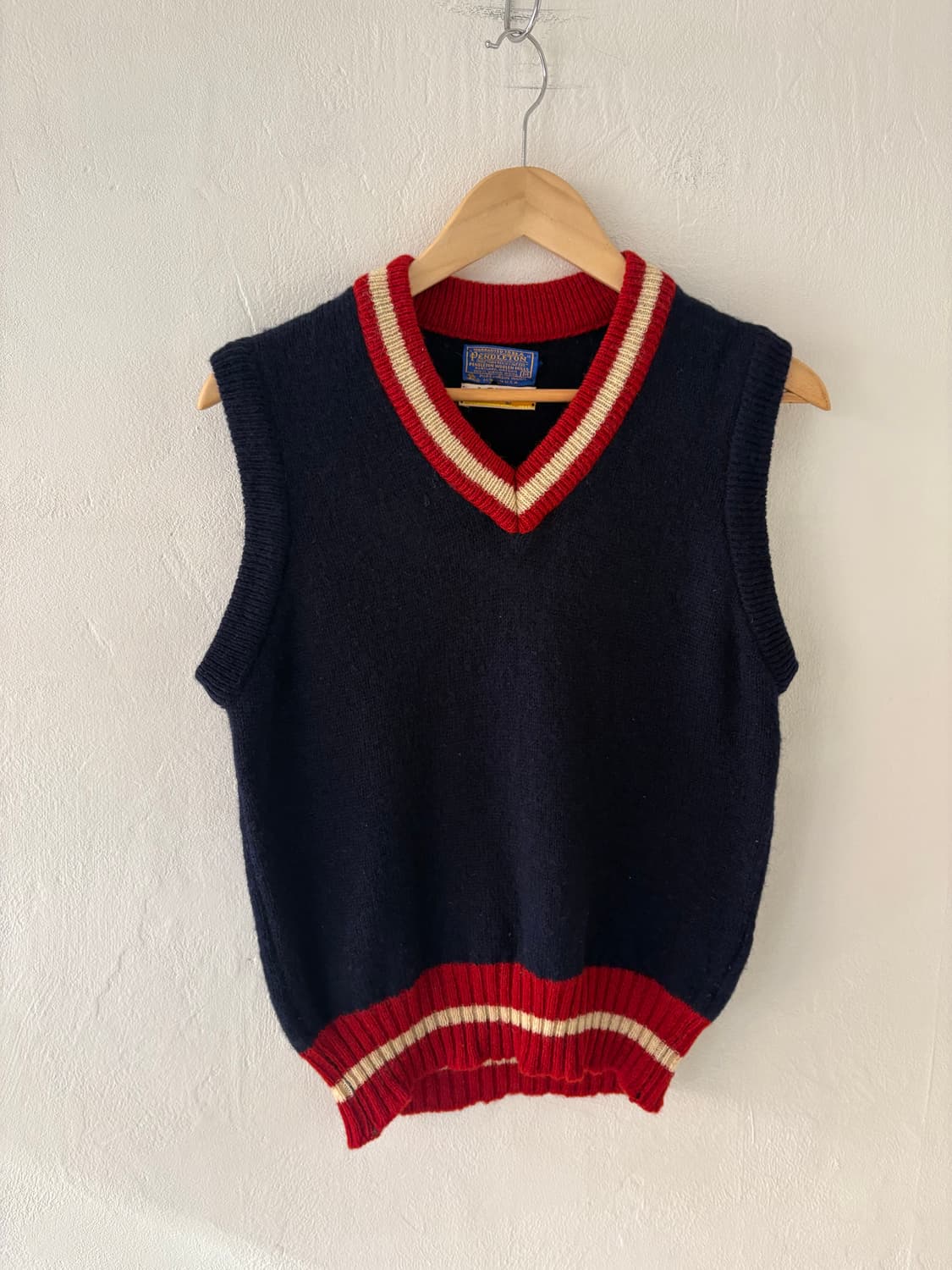 60-70’s Pendleton Lobo Virgin Wool Vest  상품이미지2