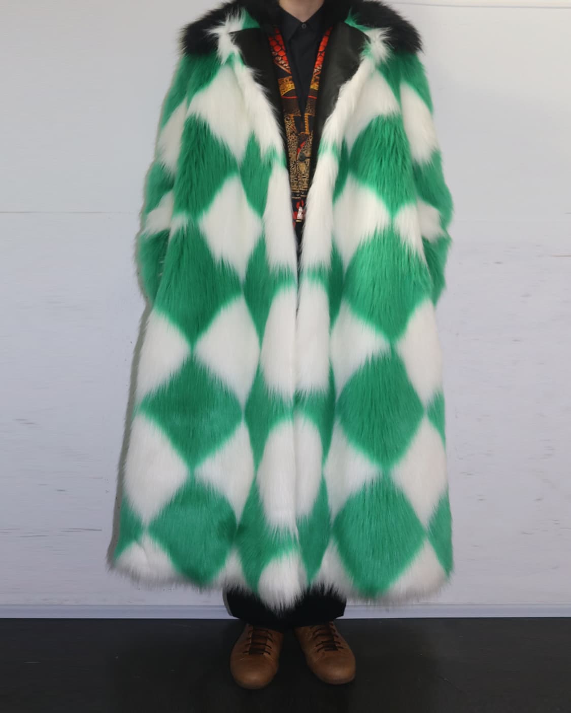 카사블랑카 21AW 할리퀸 포우 퍼 코트 상품이미지1