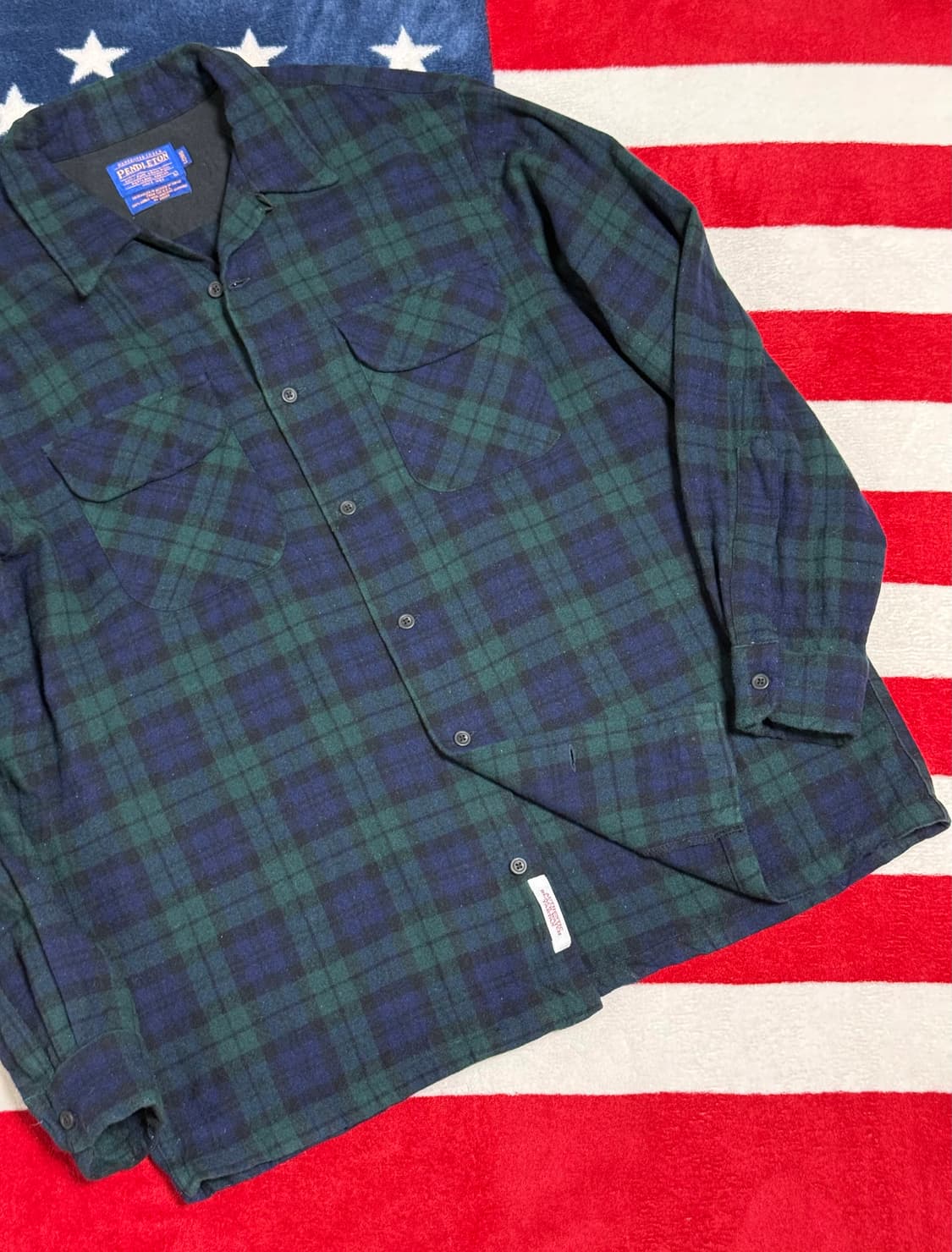 펜들턴 블랙워치 버진 울셔츠 Pendleton Wool Shirt[XL] 상품이미지6