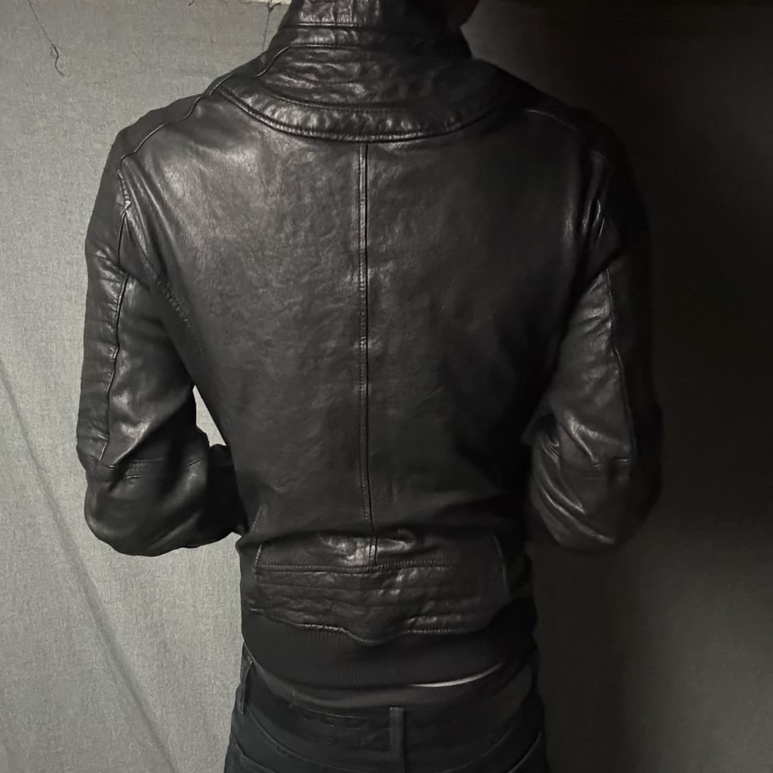 lamb skin leather jacket 상품이미지5