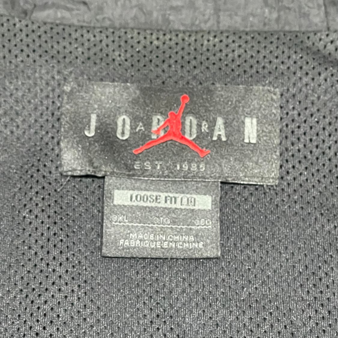 나이키 조던 점프맨 블랙 바람막이 점퍼 남성3XL 상품이미지3