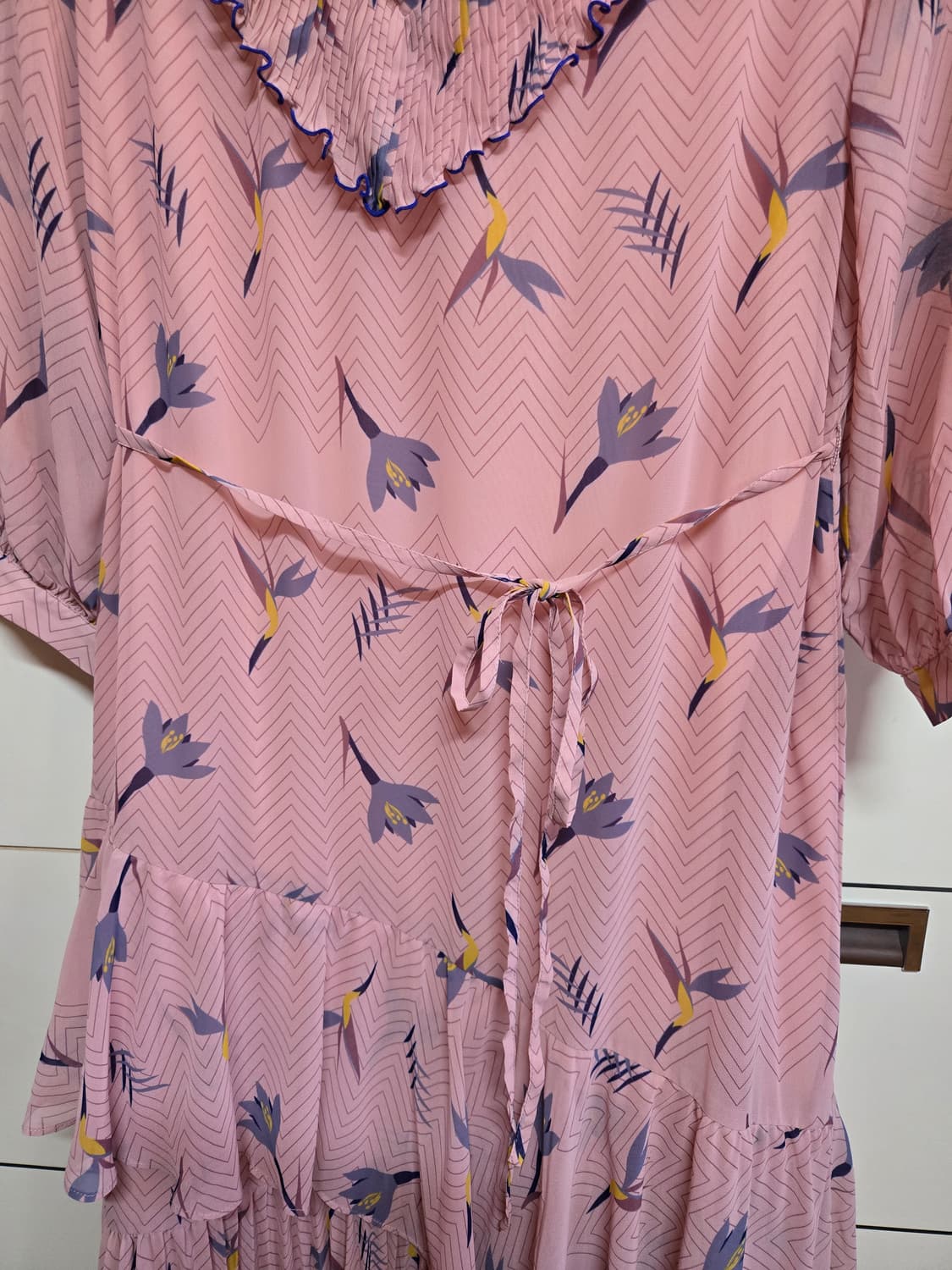 오앨 인디핑크 쉬폰 원피스(새상품) 상품이미지7