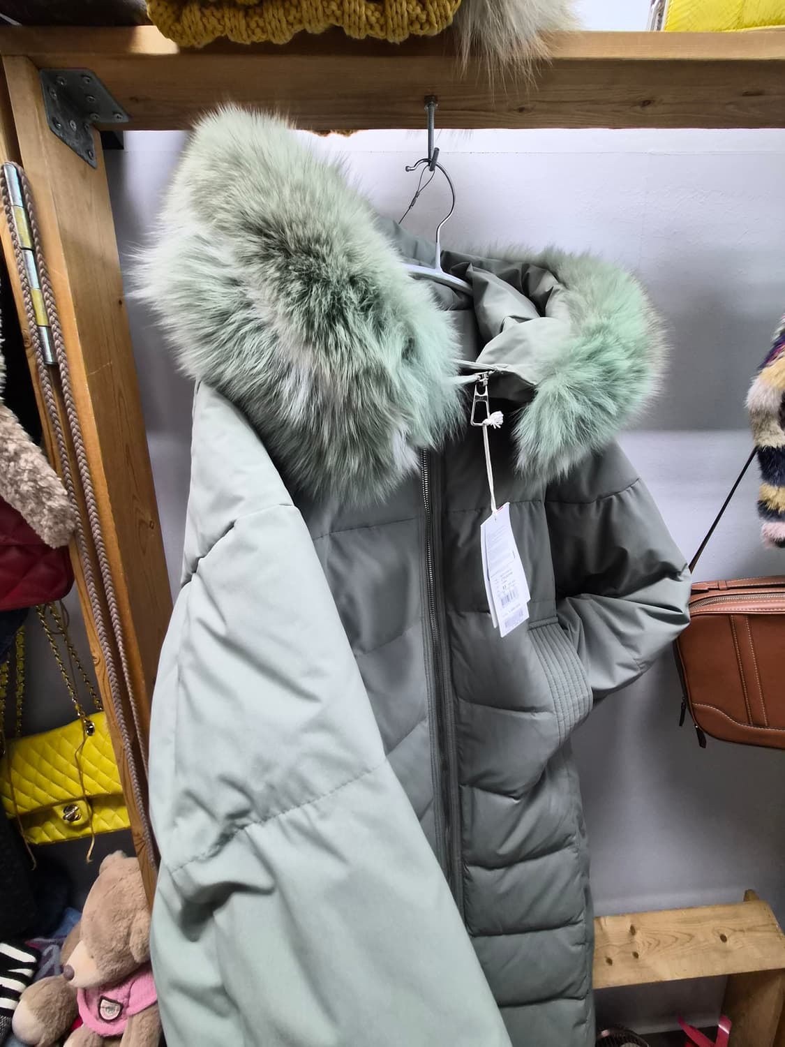 쥬시쥬디 폭스퍼후드 롱패딩 상품이미지6