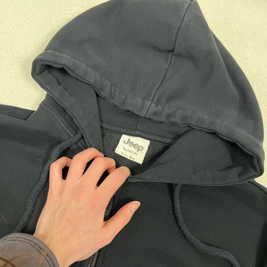 Jeep Black Hoodie Zip-up 상품이미지6