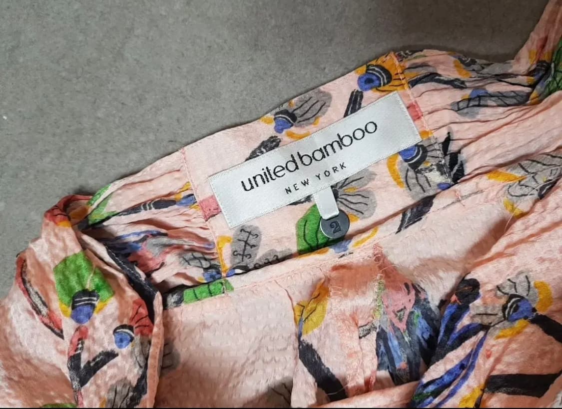 United Bamboo 플라워 패턴 바지 (사이즈 2).55~66 상품이미지3