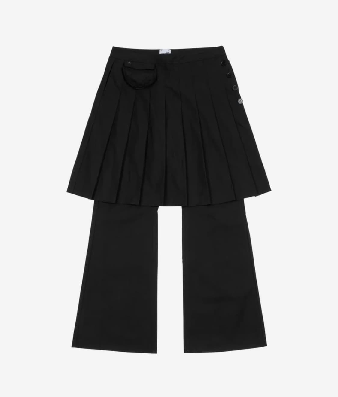 TCM skirt layered pants (black) 상품이미지2