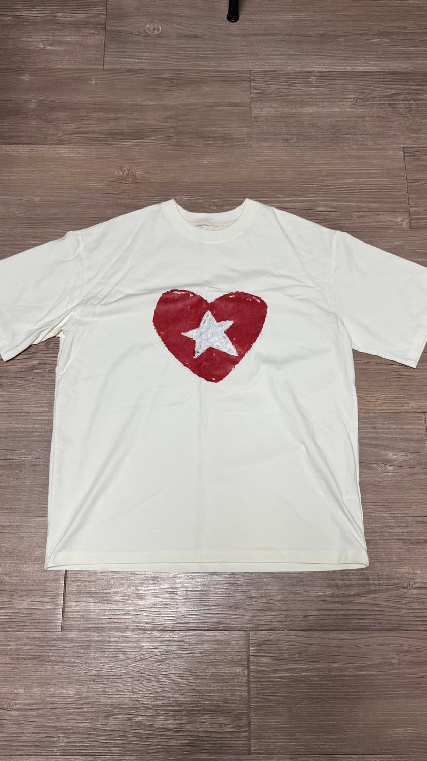노운 반팔 heart t shirts (white) 상품이미지1