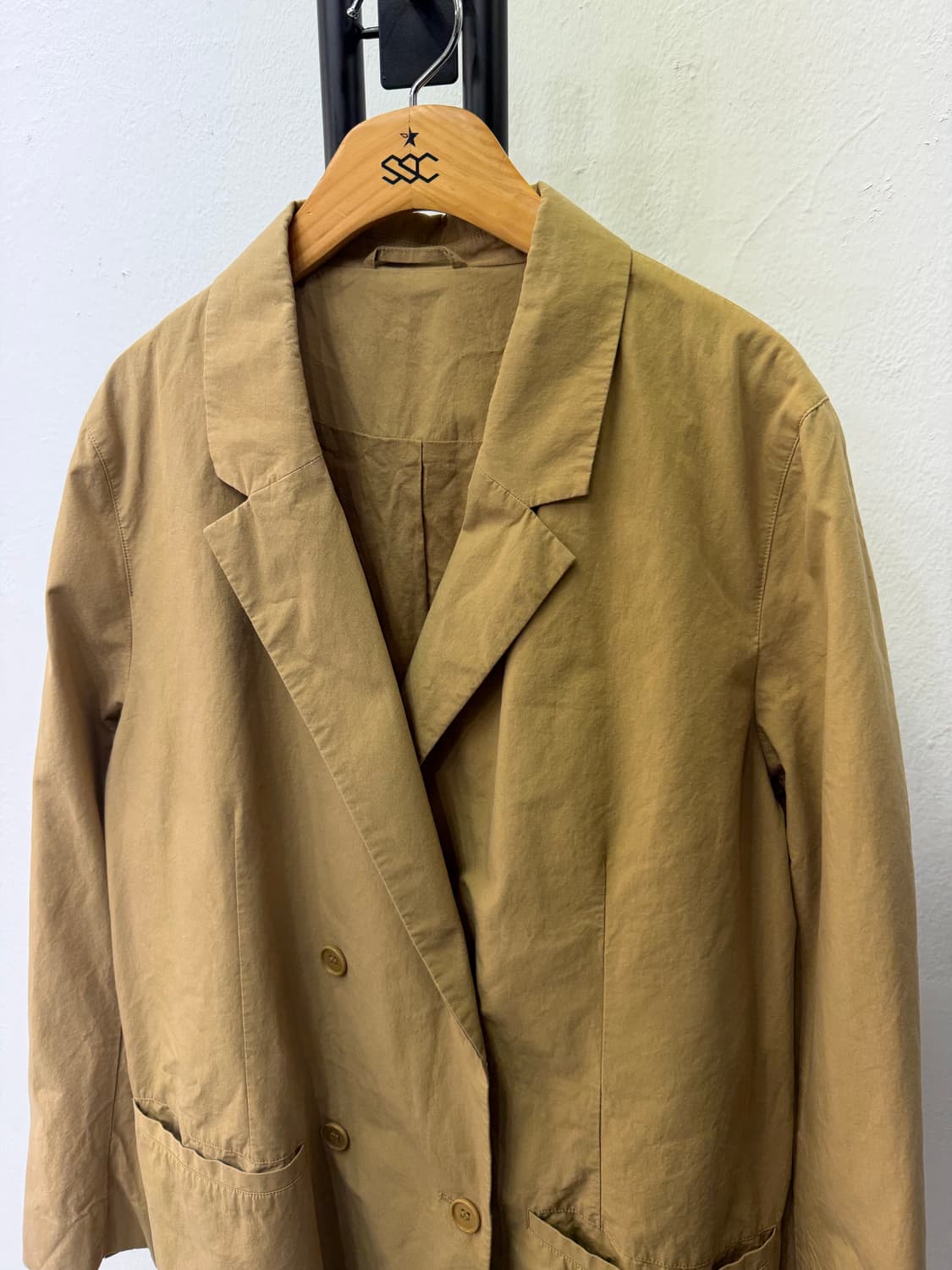 정품) COS 코스 오버핏 베이지색 더블 버튼 자켓 42 상품이미지4