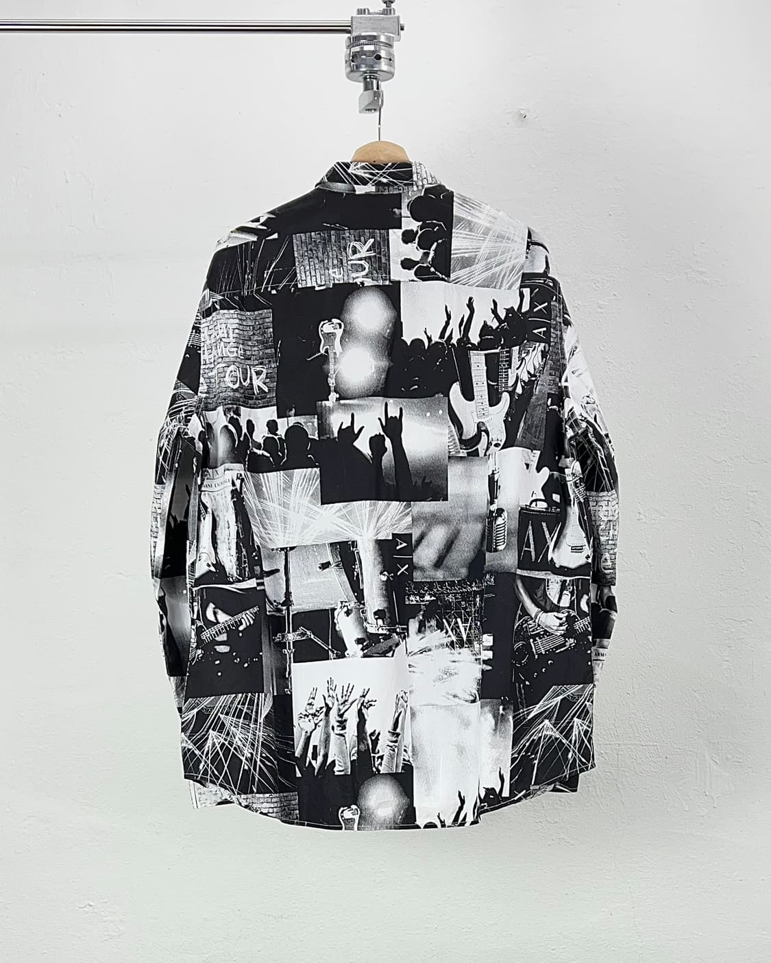 아르마니 익스체인지 메이드 인더 락 프린팅 코튼 셔츠 상품이미지6