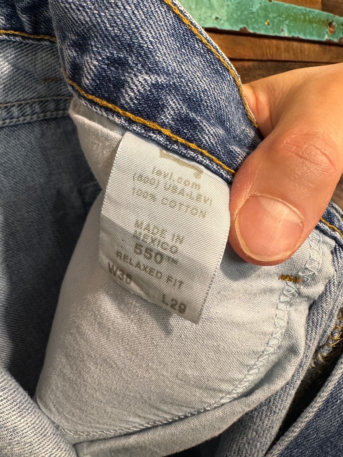 00s Levis 550 Relaxed Fit Denim Pants 상품이미지7