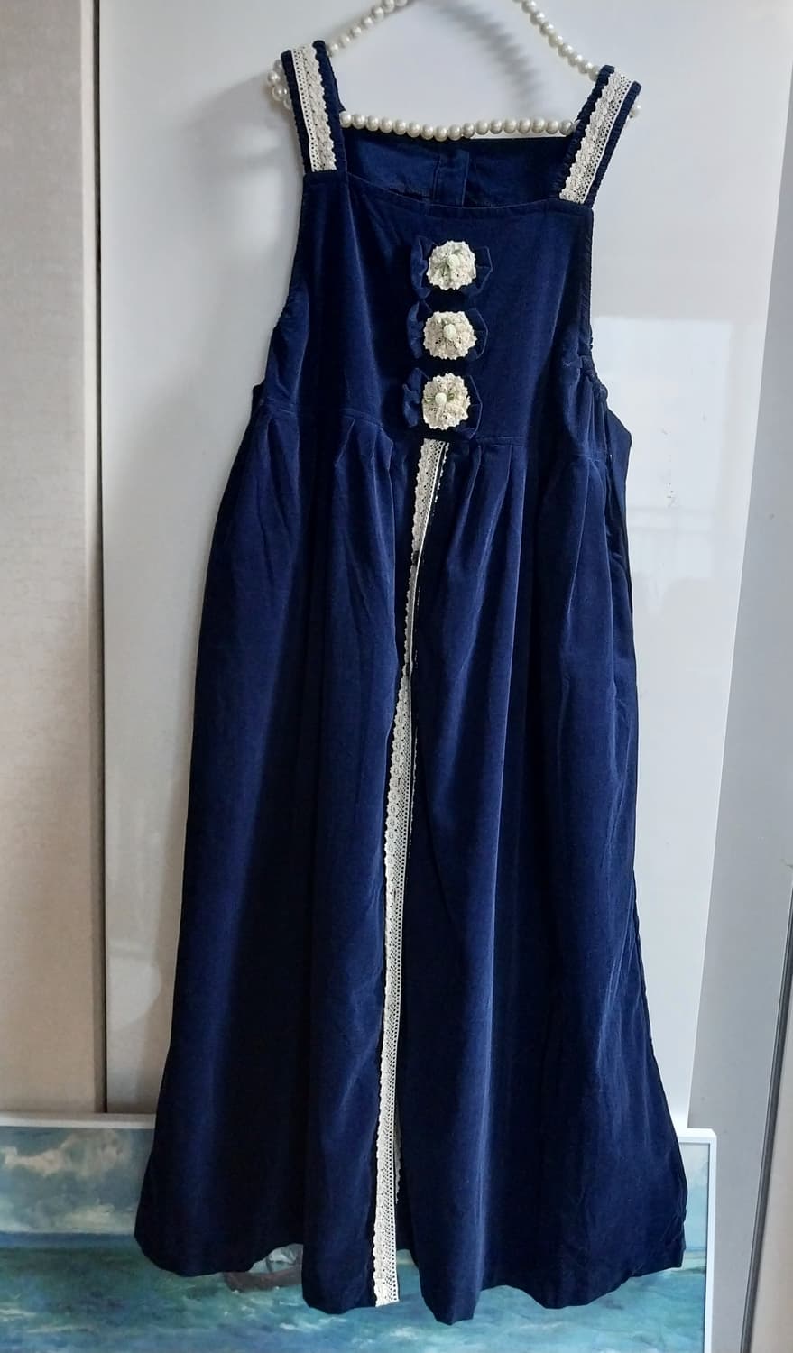 여성스런 코사지 레이스 원피스 상품이미지7