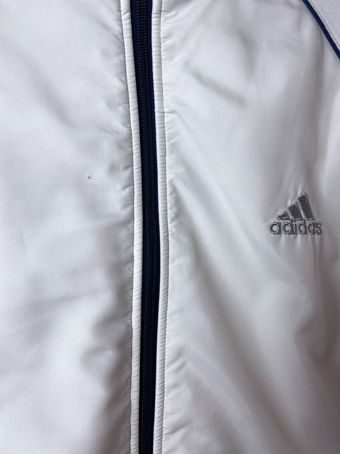 아디다스 화이트 블루 글리터삼선 져지 집업  상품이미지5