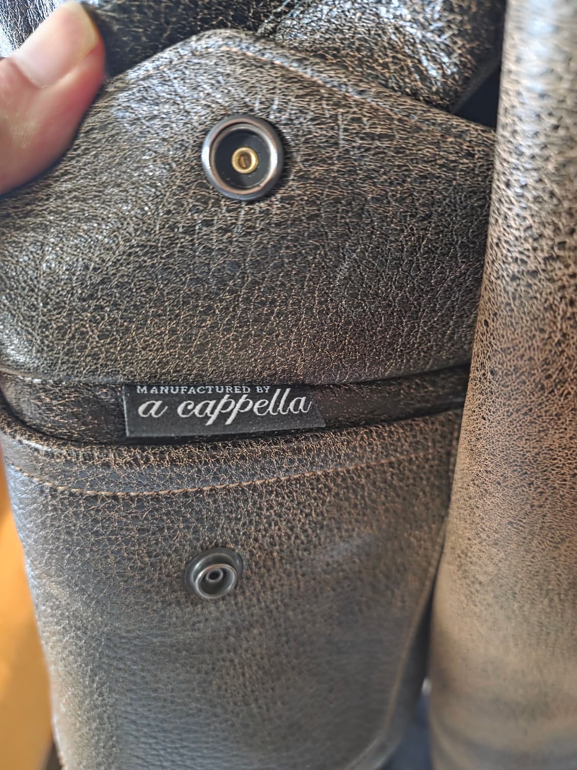 아카펠라클로딩 a2 소가죽차심 빈티지가공lot 427 44사이즈 상품이미지10