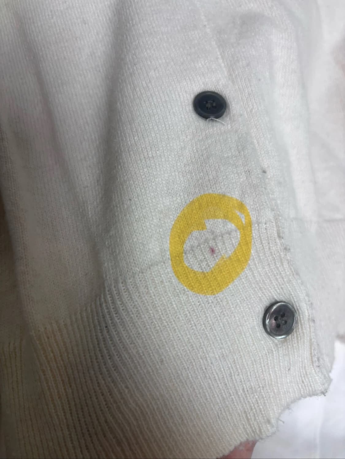 꼼데가르송 아이보리 가디건  상품이미지2