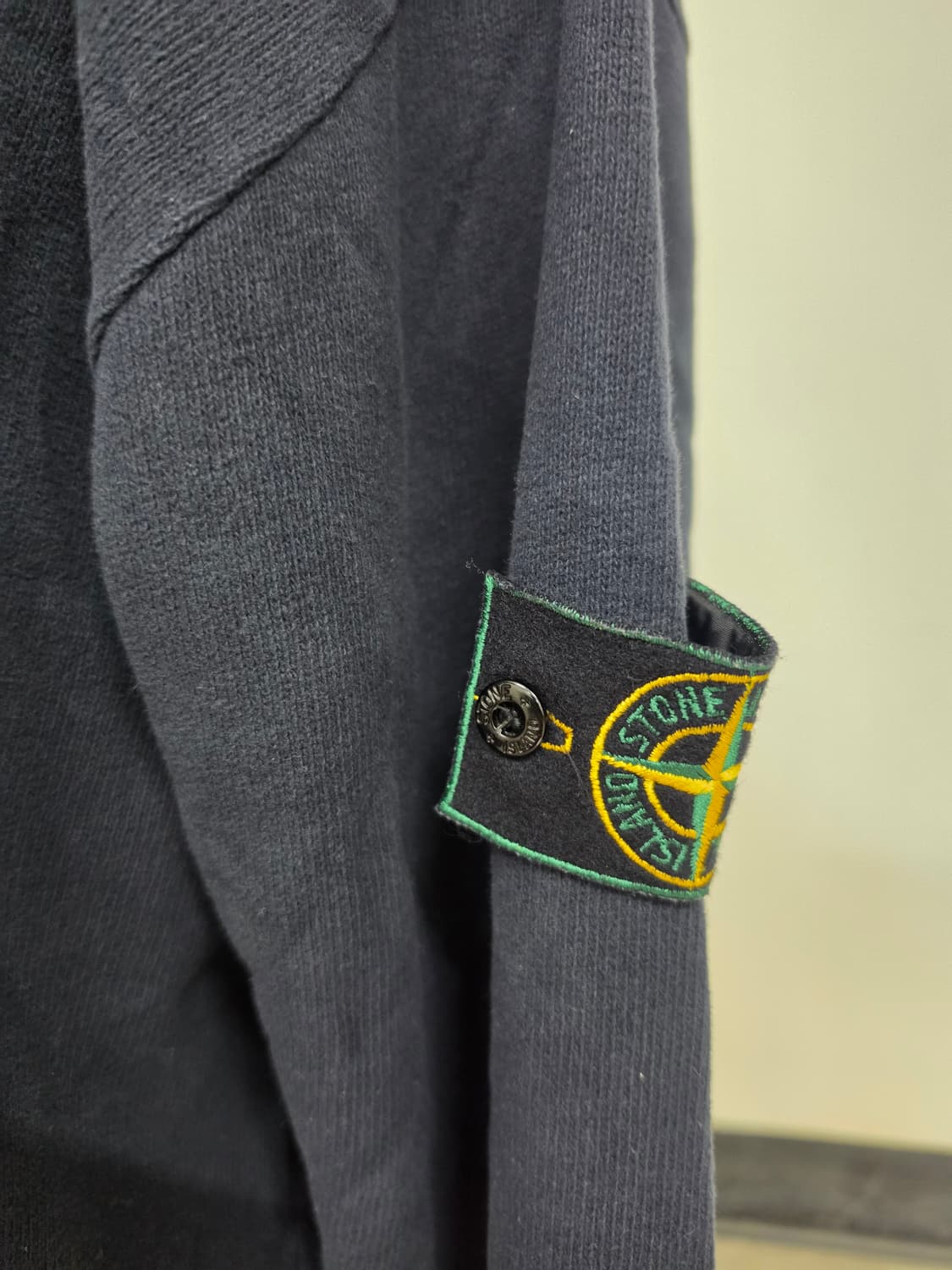 98AW 스톤 아일랜드 그린 엣지 네이비 버튼업 상품이미지3