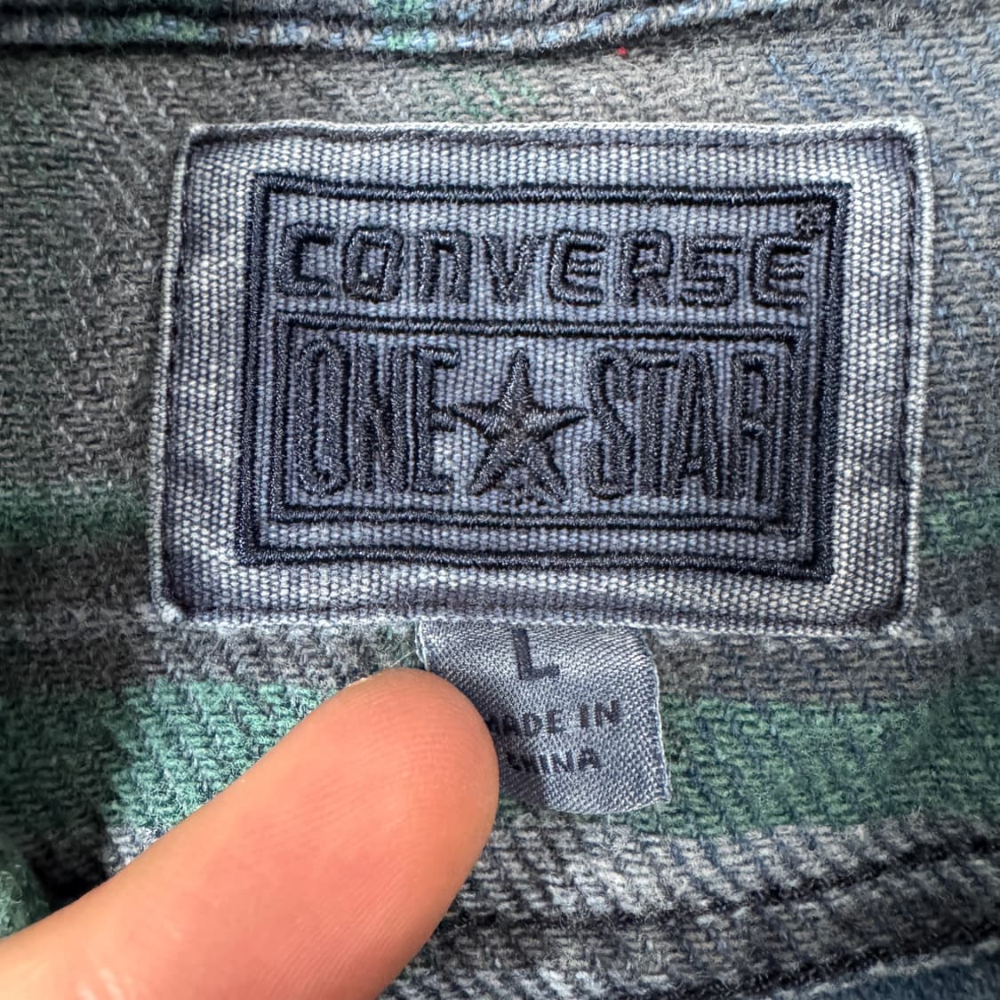 컨버스 투포켓 빈티지 체크셔츠 상품이미지5