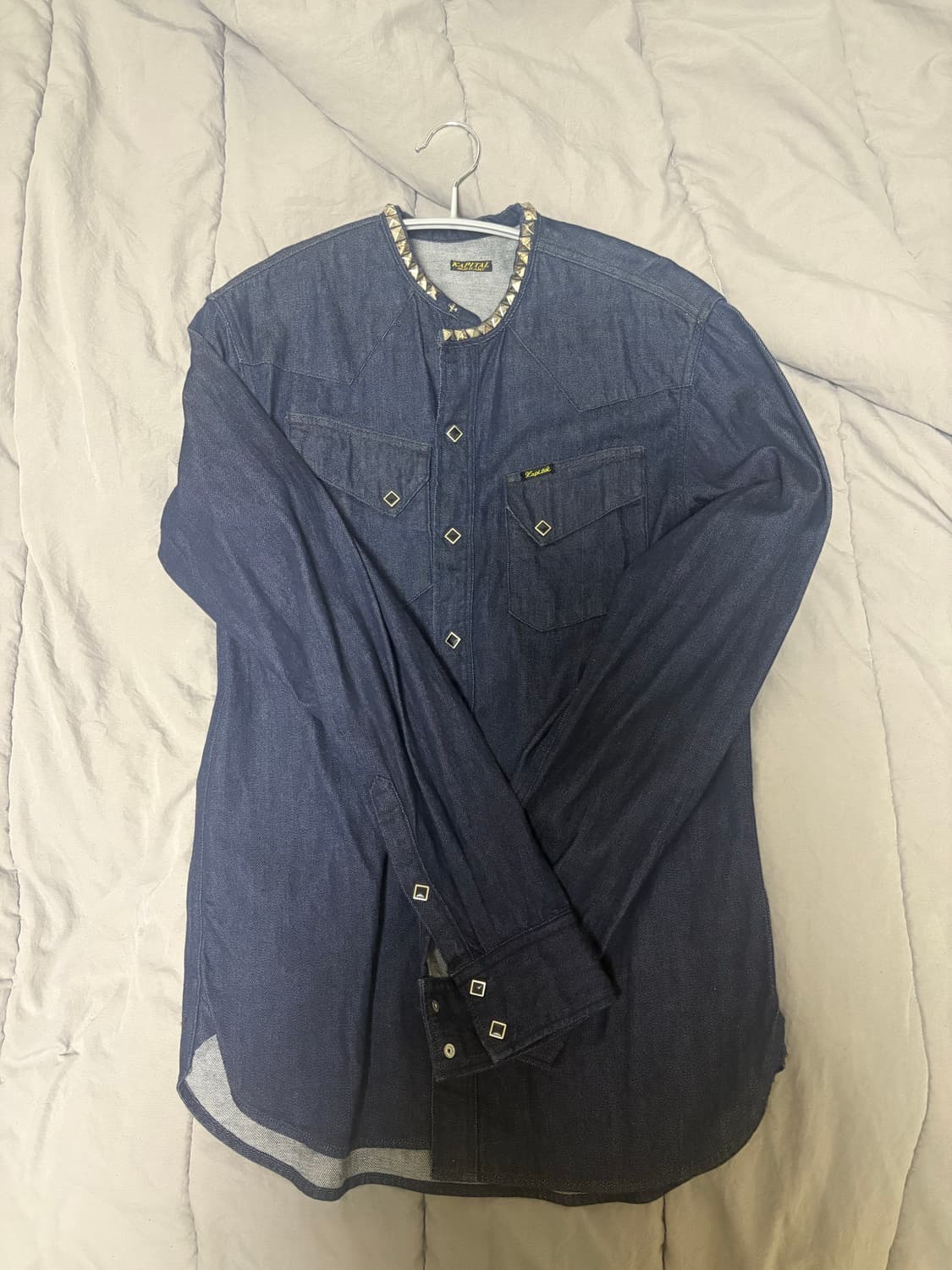 캐피탈 8온즈 데님 스터드 웨스턴 셔츠 3사이즈 상품이미지2
