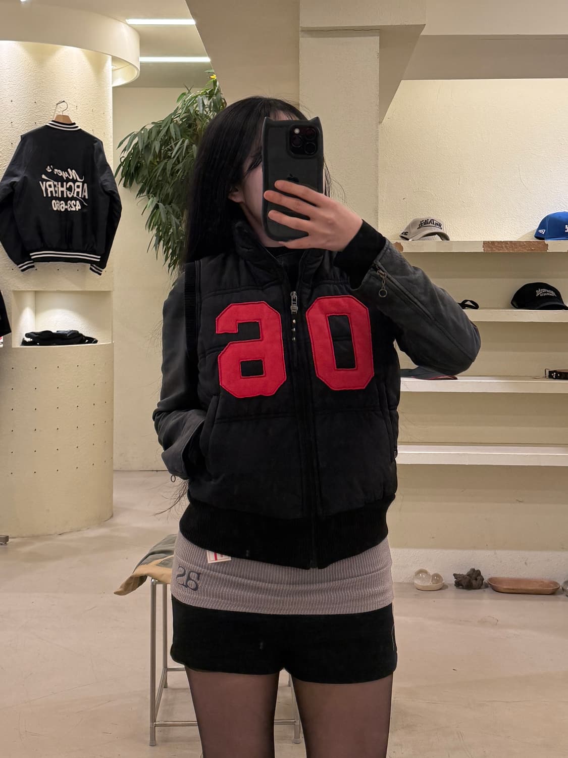 Dohc 빅로고 y2k 패딩 베스트 U159 상품이미지1