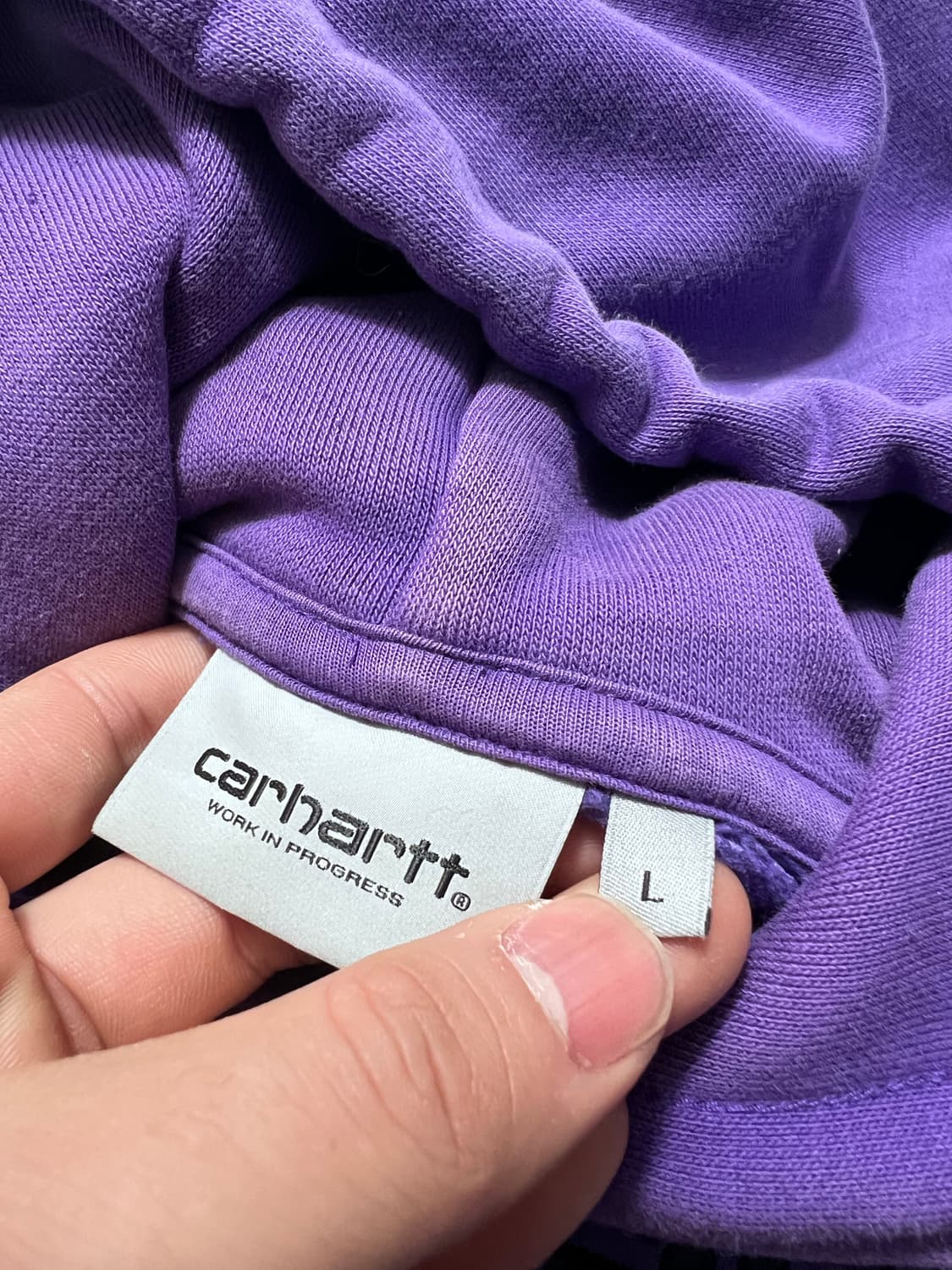 칼하트 퍼플 후드집업 L 상품이미지3
