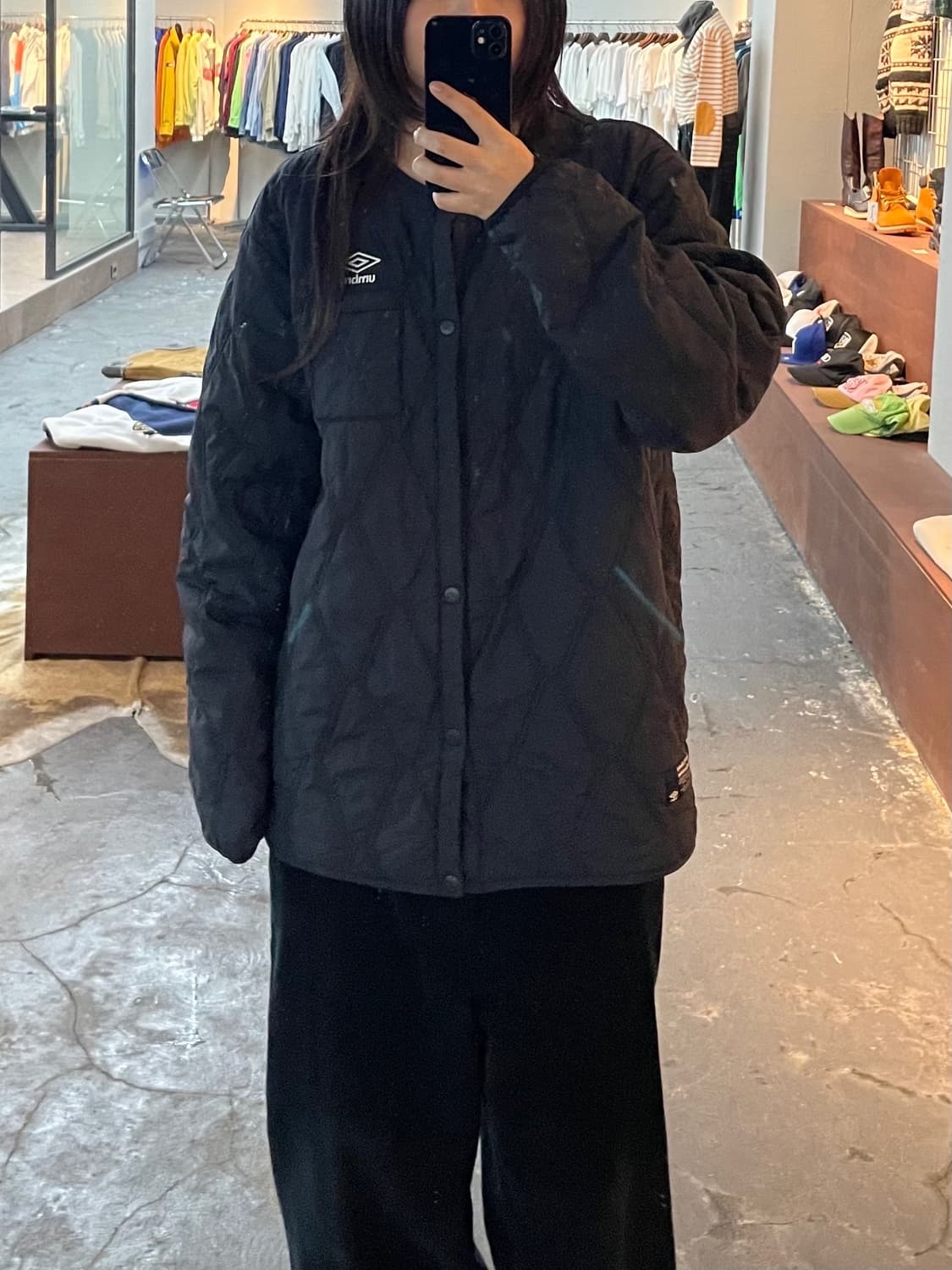 엄브로 다이아 퀄팅 패딩자켓 H477 상품이미지1