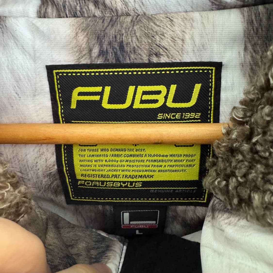 후부 퍼 패턴 스키 자켓 상품이미지8