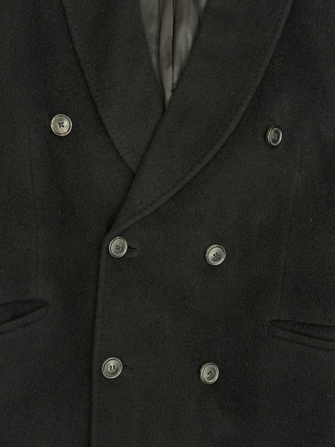 아워레가시 헤어리 울 웨일 코트 블랙 46사이즈 상품이미지5