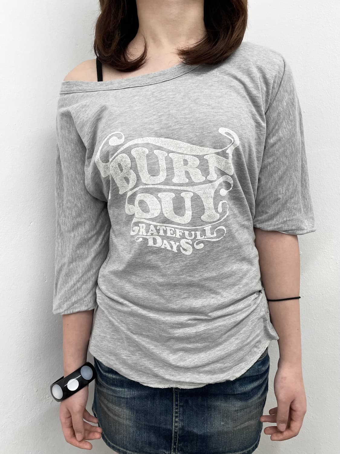 그레이 레터링 슬리브 상품이미지1