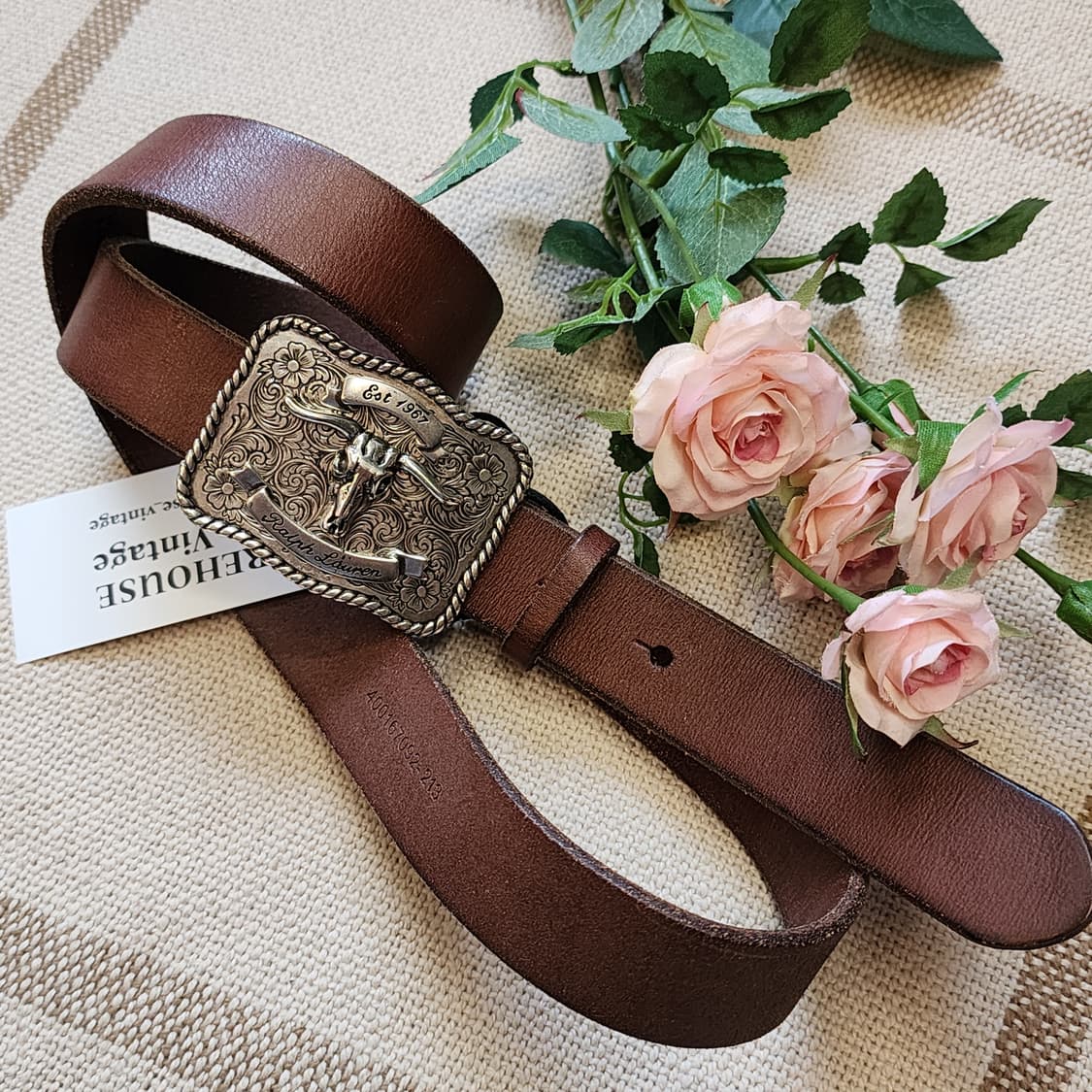 폴로 진스 메탈 버클 레더 벨트 32 상품이미지2