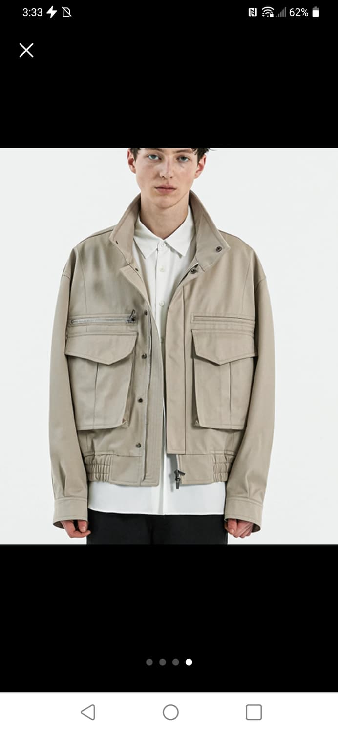 엘무드 오버핏 트러커 베이지 48(L)사이즈 상품이미지4