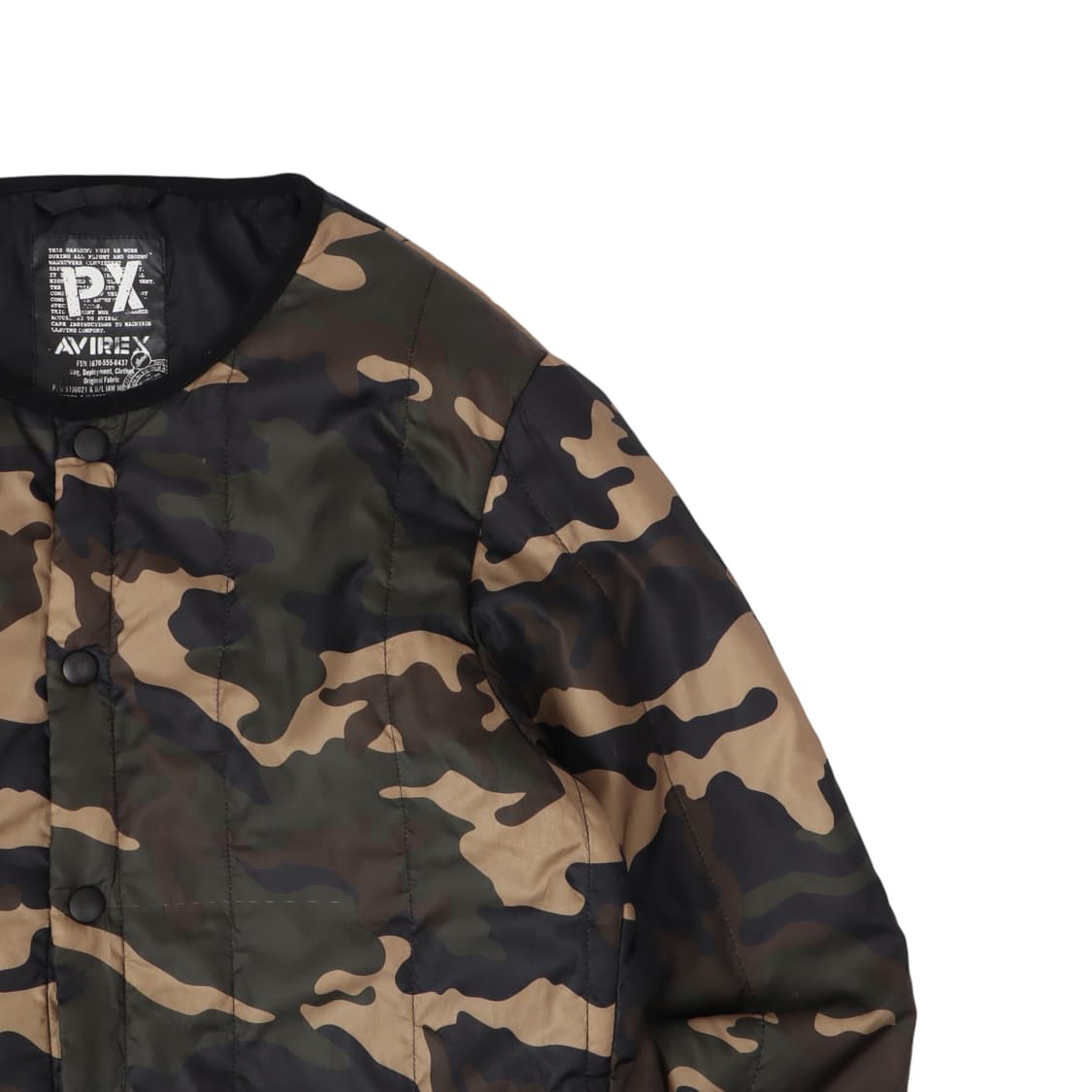 아비렉스 카모 퀄팅 자켓 상품이미지3