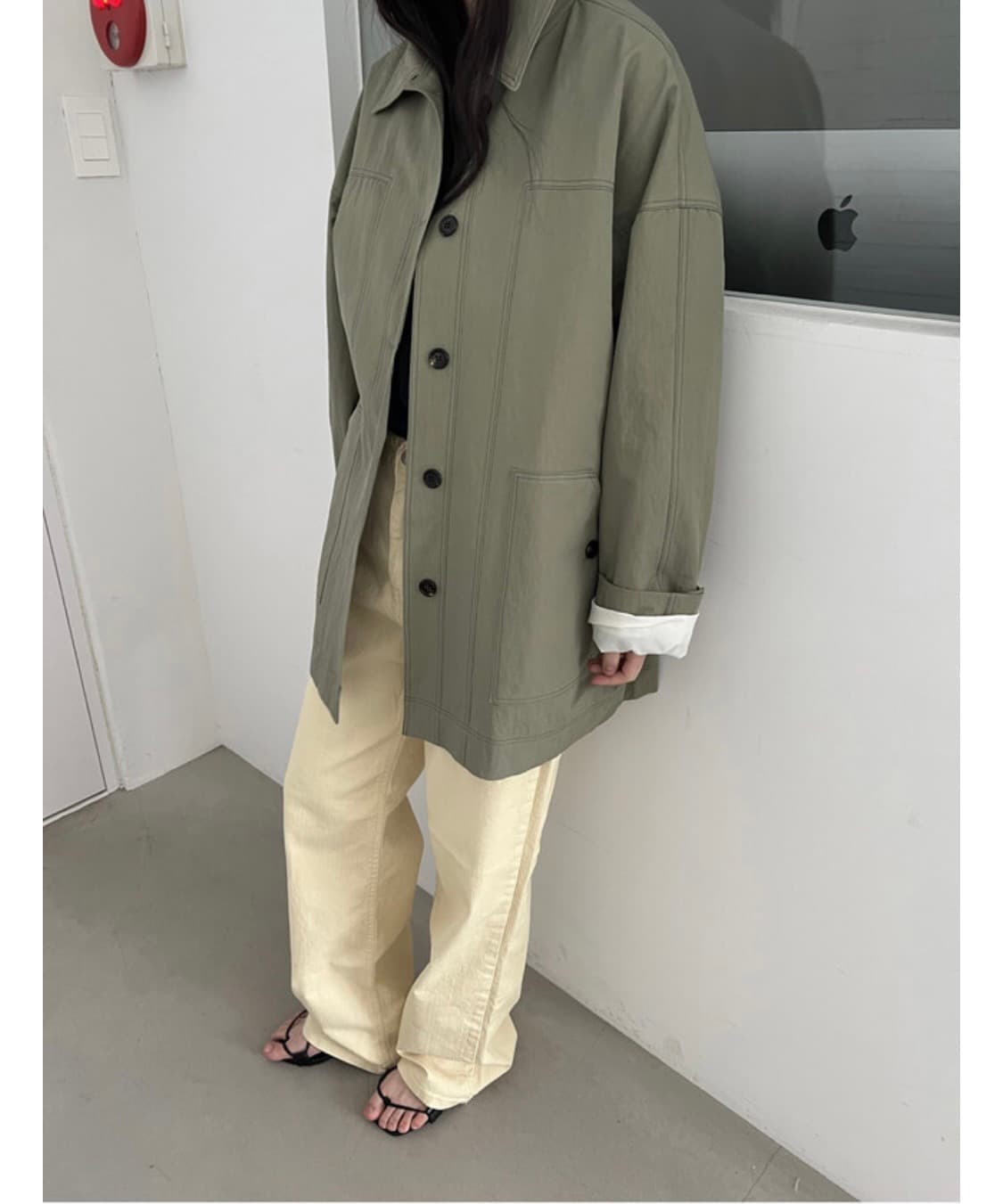 연노랑 와이드 데님 팬츠 새상품 상품이미지1