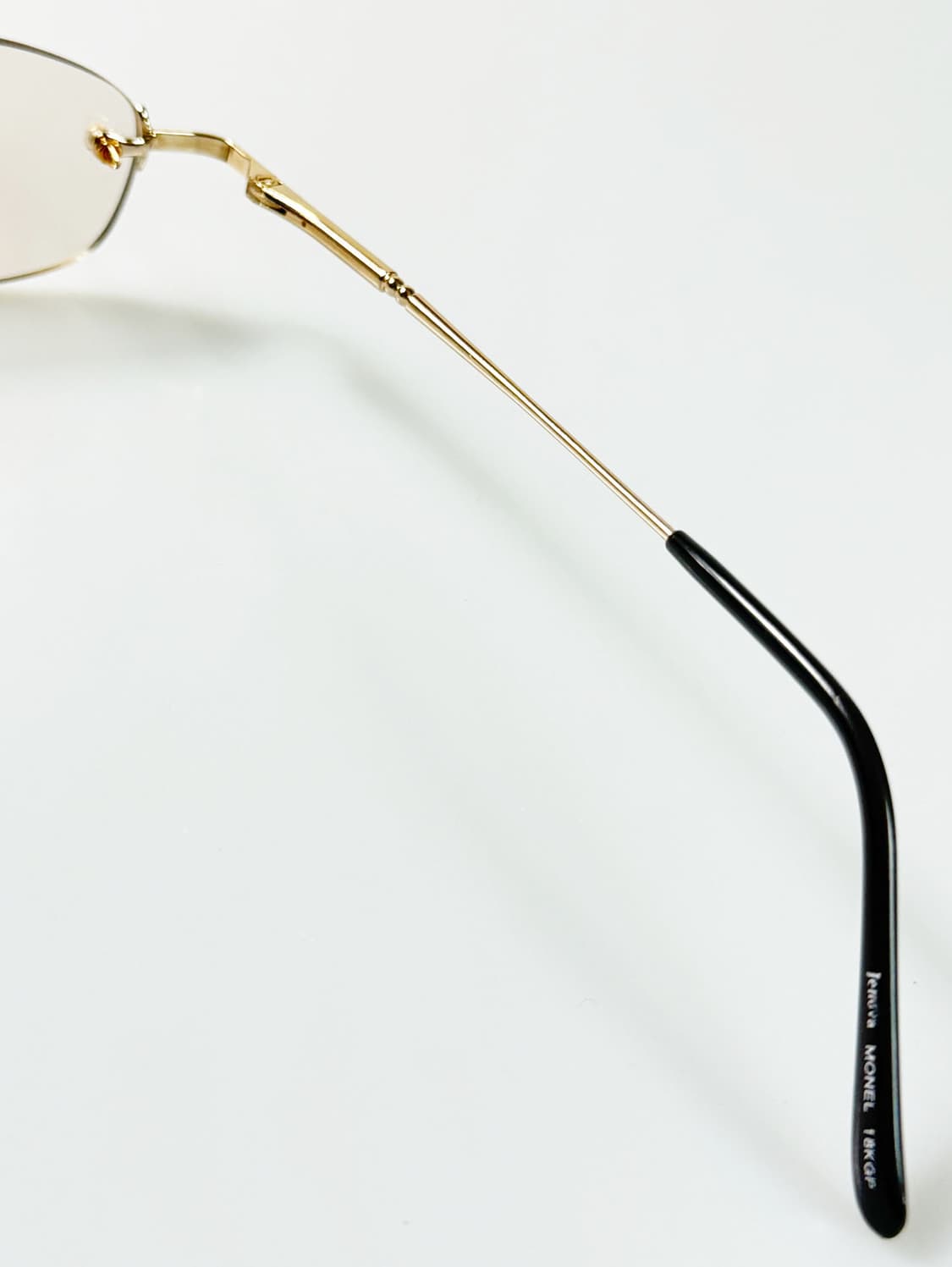 90s JENOVA 무테 스퀘어 틴트 빈티지 데드스탁 안경 상품이미지6