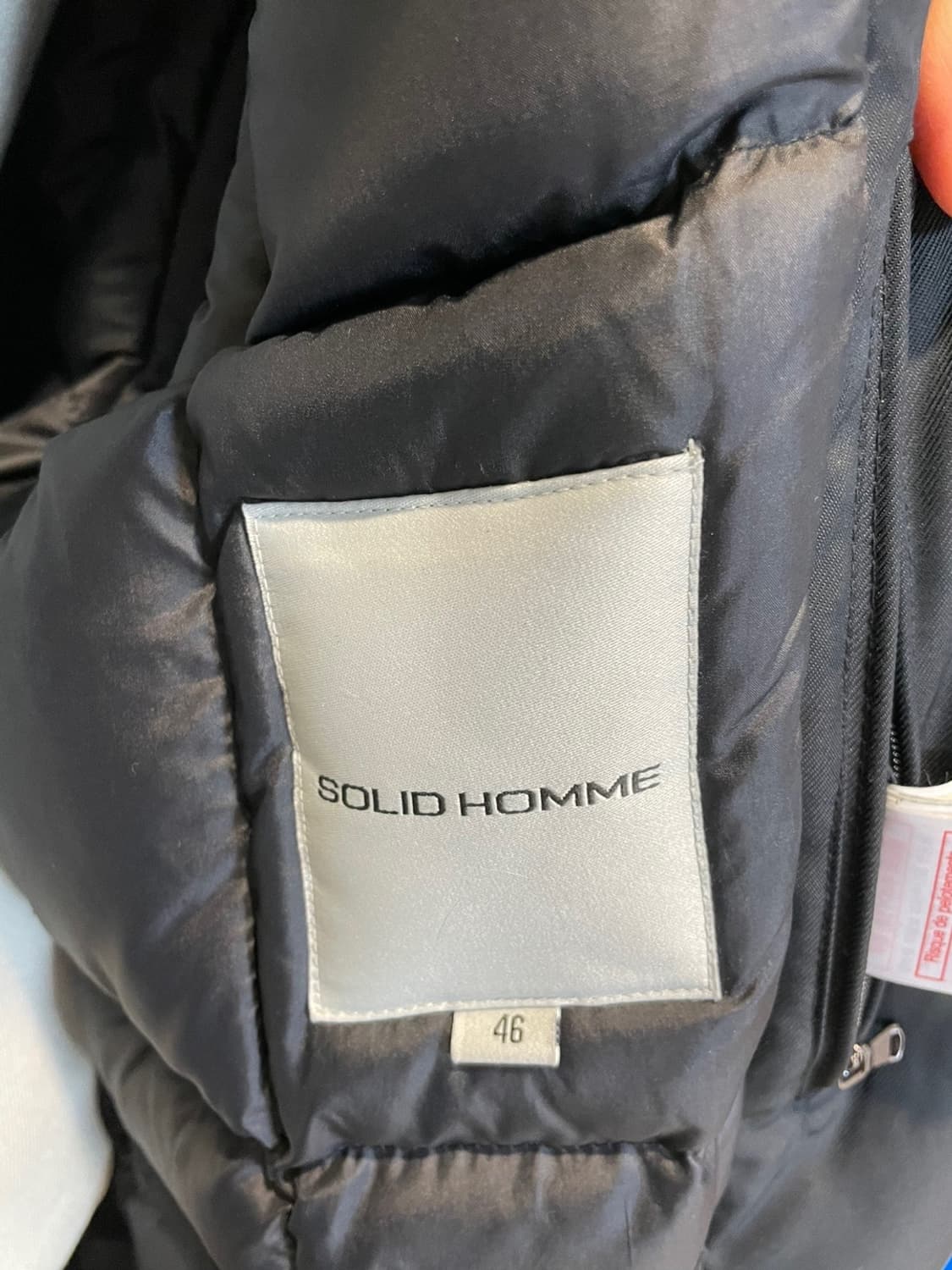 솔리드옴므  18fw 168 폭스퍼 패딩 블랙 상품이미지7