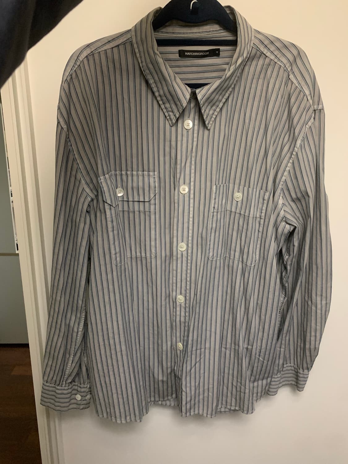 해칭룸 24f/w stripe shirt 상품이미지2