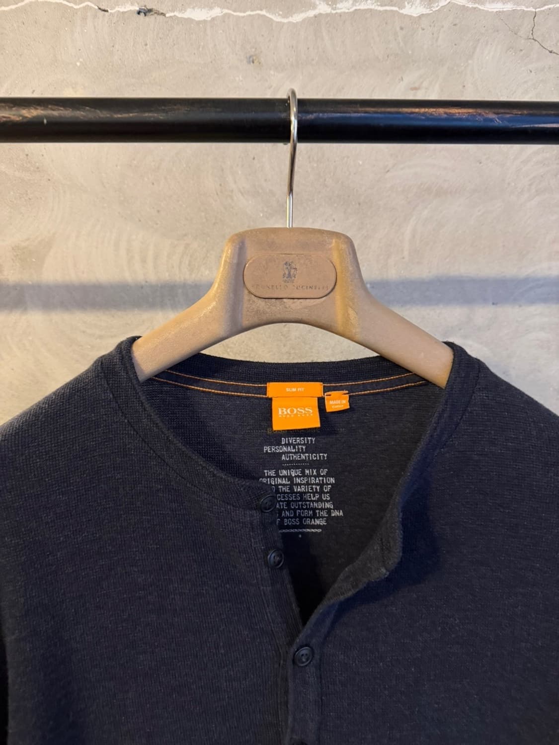 휴고보스 헨리넥 티셔츠 슬림100 상품이미지3