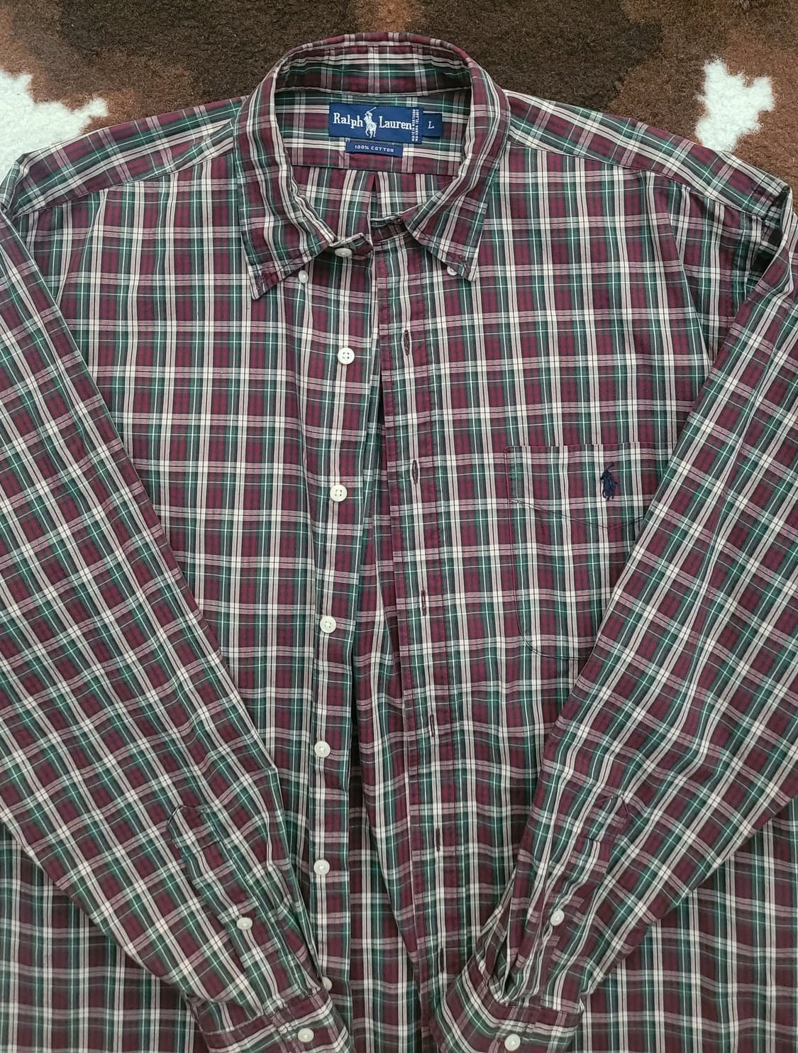 폴로 랄프로렌 남성용 체크 남방(L/XL) 상품이미지5