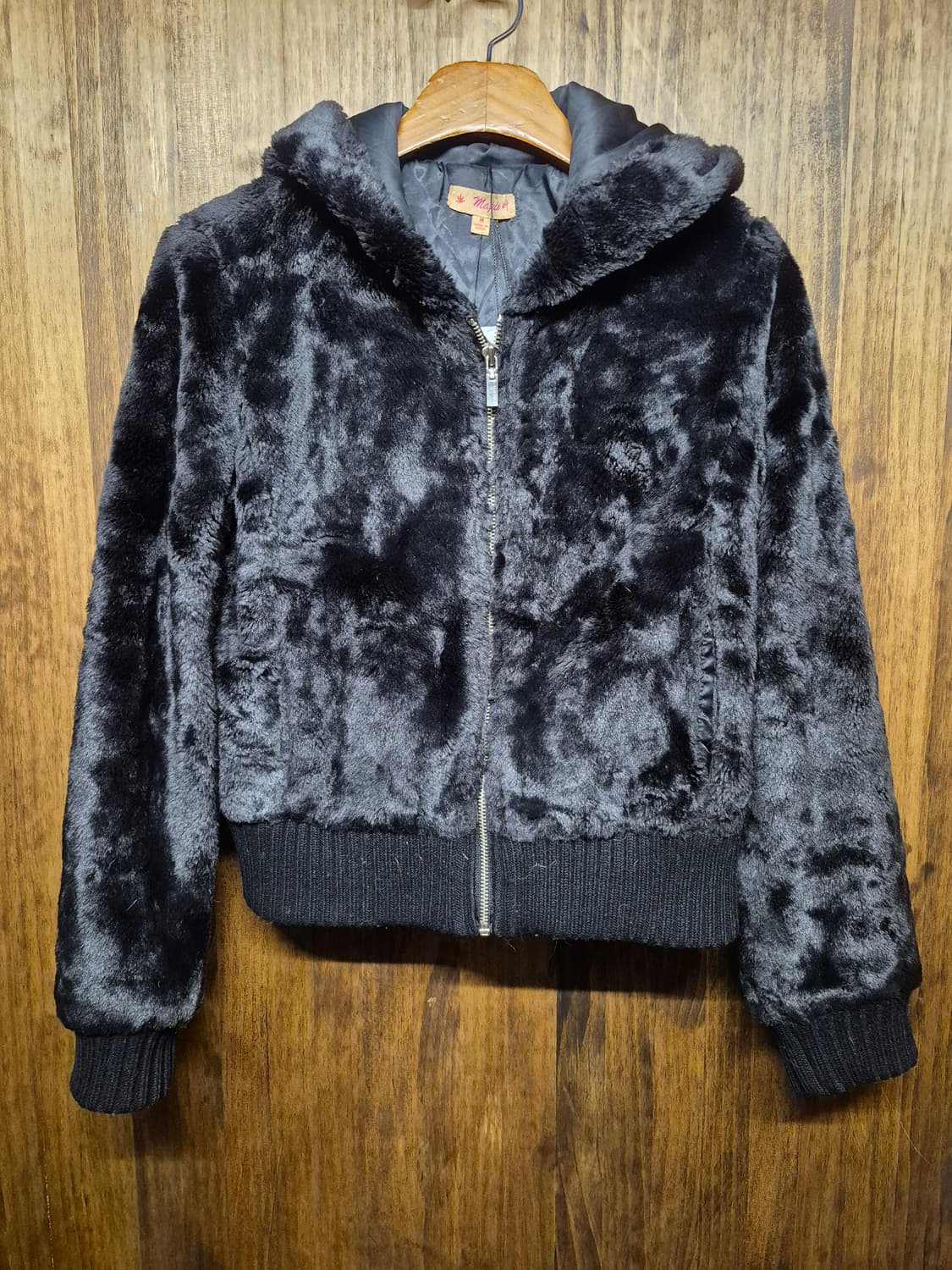 VINTAGE CROP FUR HOODIE ZIPUP  상품이미지2
