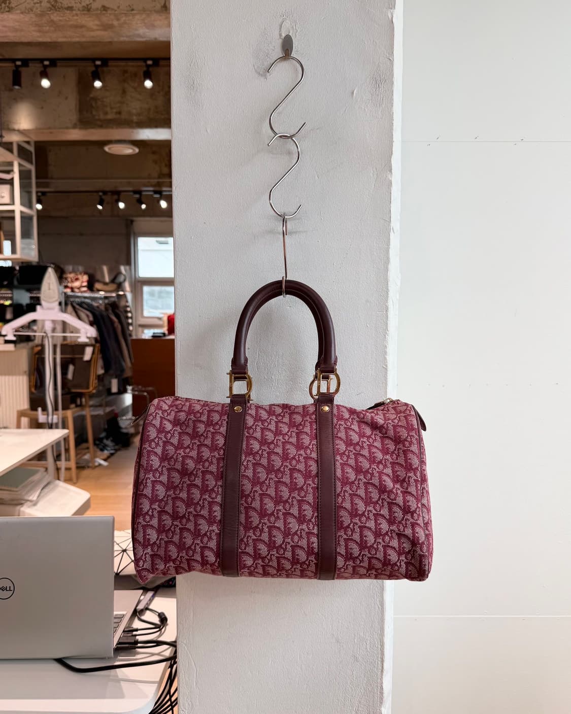 크리스찬 디올 레드 오블리크 트로터 보스턴백  상품이미지2